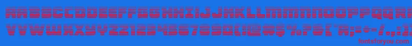 Victorycomicsgrad Font – Red Fonts on Blue Background
