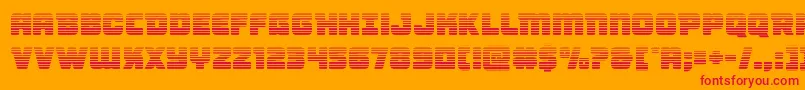 Victorycomicsgrad Font – Red Fonts on Orange Background