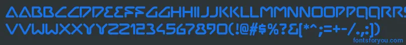 More about ChilopodRegular Font ChilopodRegular Font – Blue Fonts on Black Background