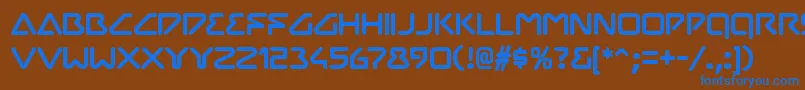 More about ChilopodRegular Font ChilopodRegular Font – Blue Fonts on Brown Background