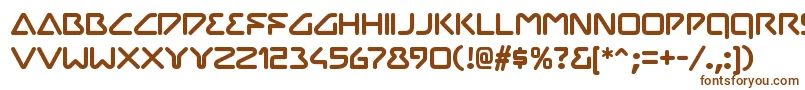 ChilopodRegular Font – Brown Fonts on White Background