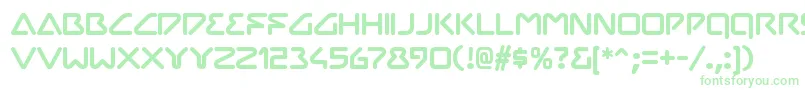 ChilopodRegular Font – Green Fonts on White Background