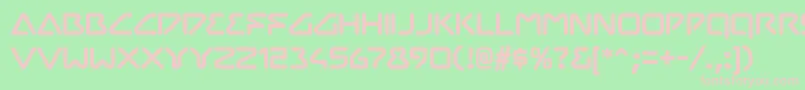 ChilopodRegular Font – Pink Fonts on Green Background