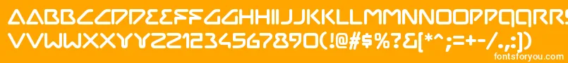 ChilopodRegular Font – White Fonts on Orange Background