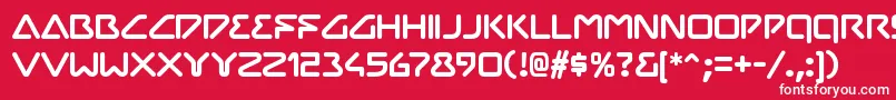 ChilopodRegular Font – White Fonts on Red Background