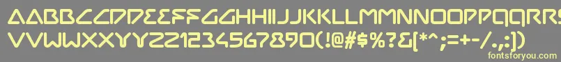 ChilopodRegular Font – Yellow Fonts on Gray Background