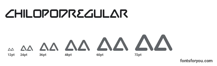 ChilopodRegular Font Sizes