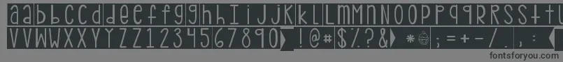 Kgpdxblocks Font – Black Fonts on Gray Background