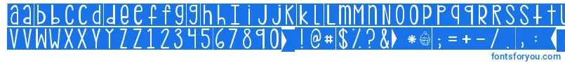 Kgpdxblocks Font – Blue Fonts on White Background