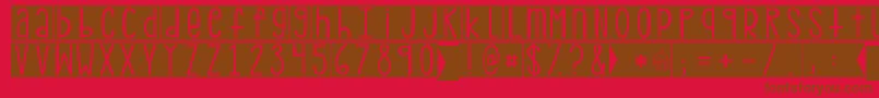 Подробнее о шрифте Kgpdxblocks Шрифт Kgpdxblocks – коричневые шрифты на красном фоне