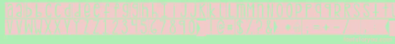 Kgpdxblocks Font – Pink Fonts on Green Background