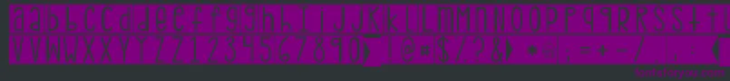 Kgpdxblocks Font – Purple Fonts on Black Background