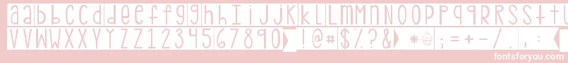 Kgpdxblocks Font – White Fonts on Pink Background