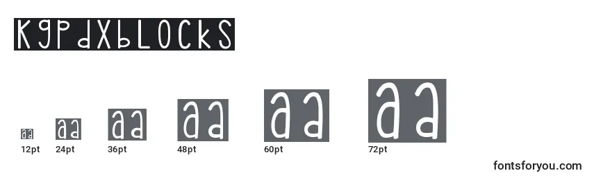Kgpdxblocks Font Sizes