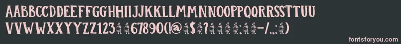 DkColporteurFat Font – Pink Fonts on Black Background