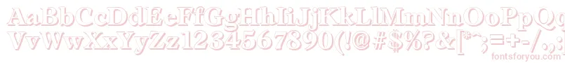LeamingtonshadowBold-Schriftart – Rosa Schriften