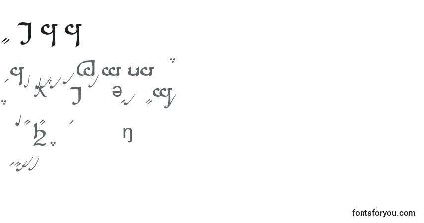 Sindara-fontti – aakkoset, numerot, erikoismerkit