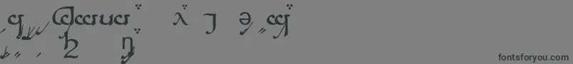 Sindara Font – Black Fonts on Gray Background