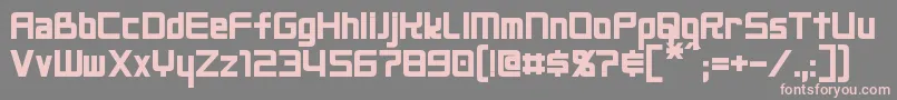 NeoGenBold Font – Pink Fonts on Gray Background