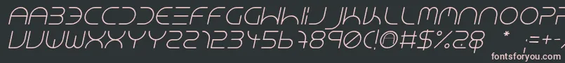Шрифт NeonClubMusicItalic – розовые шрифты на чёрном фоне