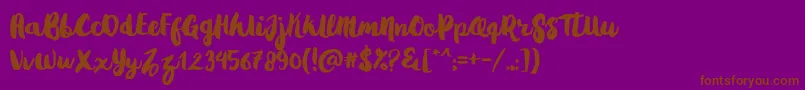 Шрифт Gradies – коричневые шрифты на фиолетовом фоне