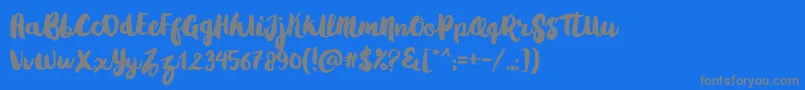 Шрифт Gradies – серые шрифты на синем фоне