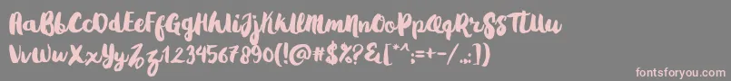 Шрифт Gradies – розовые шрифты на сером фоне