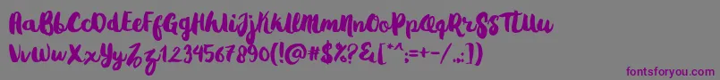 Gradies Font – Purple Fonts on Gray Background