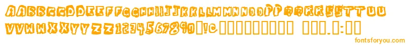 DawgBox Font – Orange Fonts on White Background