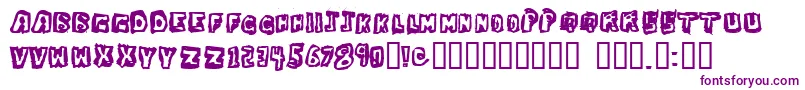 Czcionka DawgBox – fioletowe czcionki