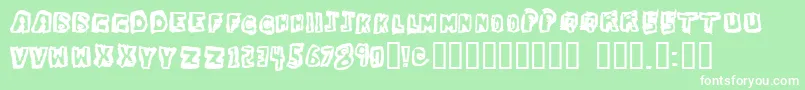 DawgBox Font – White Fonts on Green Background