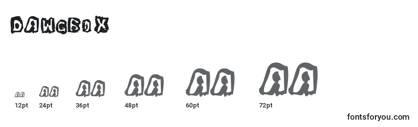 DawgBox Font Sizes