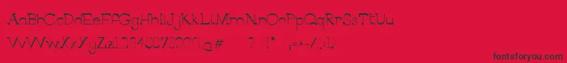 BerlinAlleeSemibold Font – Black Fonts on Red Background