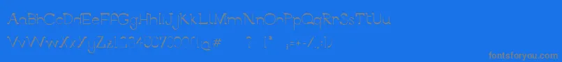 BerlinAlleeSemibold Font – Gray Fonts on Blue Background