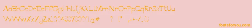 BerlinAlleeSemibold Font – Orange Fonts on Pink Background