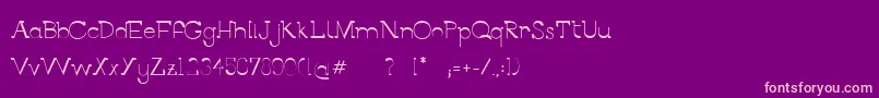 BerlinAlleeSemibold Font – Pink Fonts on Purple Background
