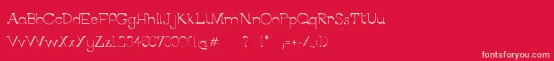 fuente BerlinAlleeSemibold – Fuentes Rosadas Sobre Fondo Rojo