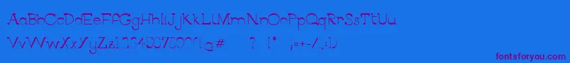 BerlinAlleeSemibold Font – Purple Fonts on Blue Background