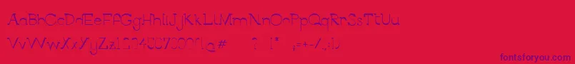 BerlinAlleeSemibold Font – Purple Fonts on Red Background
