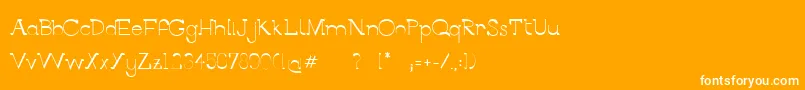 BerlinAlleeSemibold Font – White Fonts on Orange Background