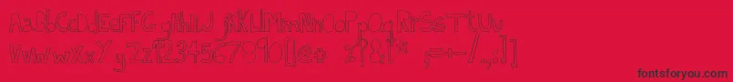 IndietronicaThin Font – Black Fonts on Red Background