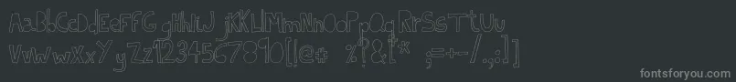 IndietronicaThin Font – Gray Fonts on Black Background