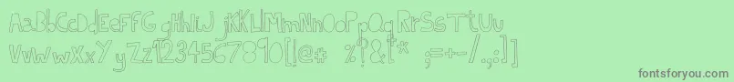 Шрифт IndietronicaThin – серые шрифты на зелёном фоне