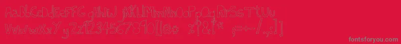 fuente IndietronicaThin – Fuentes Grises Sobre Fondo Rojo