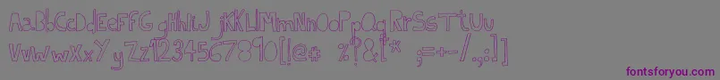 IndietronicaThin Font – Purple Fonts on Gray Background