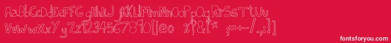 IndietronicaThin Font – White Fonts on Red Background