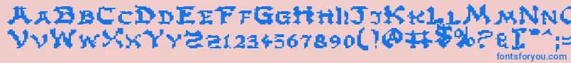 Подробнее о шрифте Zene Шрифт Zene – синие шрифты на розовом фоне