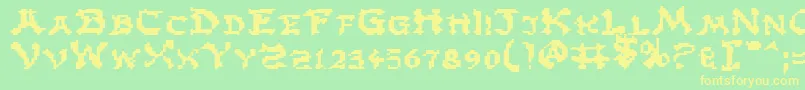 En savoir plus sur la police Zene Police Zene – polices jaunes sur fond vert