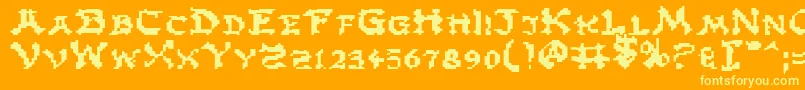 Más sobre la fuente Zene fuente Zene – Fuentes Amarillas Sobre Fondo Naranja
