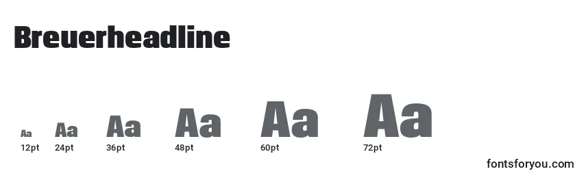 Breuerheadline Font Sizes